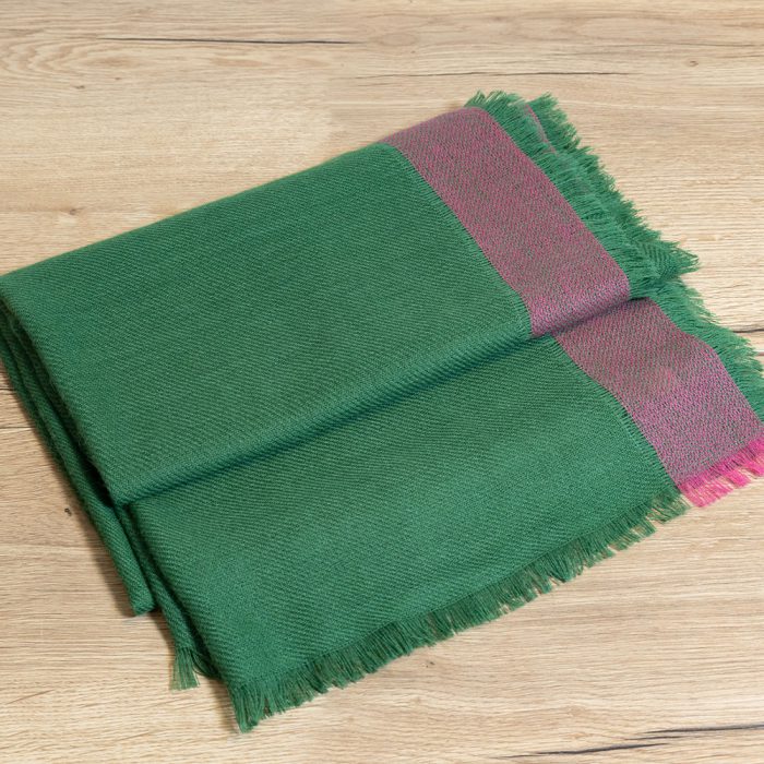 Sjaal Ana groen/roze - Afbeelding 2
