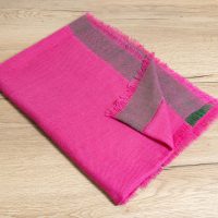 Sjaal Ana roze/groen - Afbeelding 2