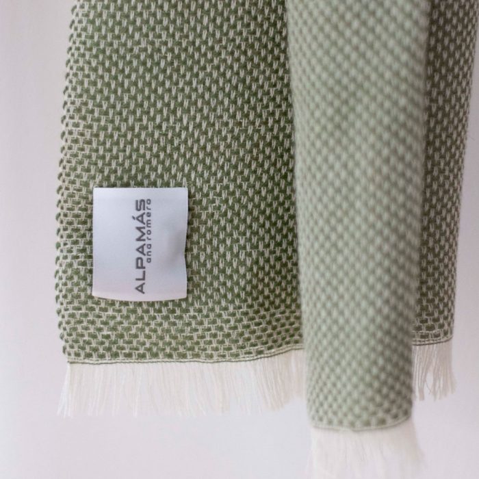Sjaal Groen/ecru Lucia - Afbeelding 2
