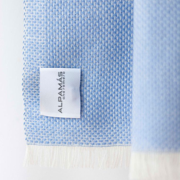 Sjaal Blauw/ecru Lucia - Afbeelding 2
